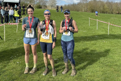 Left to right, Meggie Smith (2nd), winner Fiona Slevin-Brown, and Cate Hall (3rd)