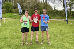 Left to right: Daniel Stewart (2nd), winner David Maxan, and Michael Stadler (3rd)